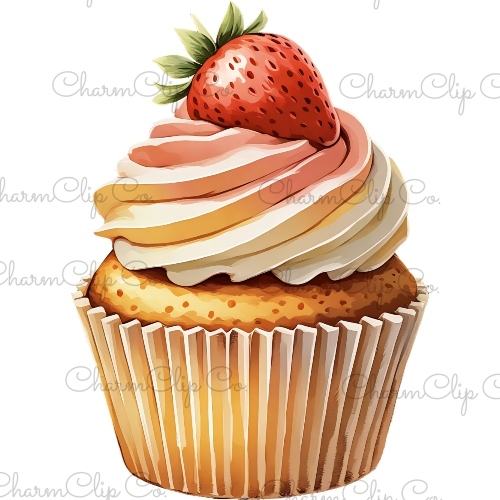 strawberry cupcake thumbnail
