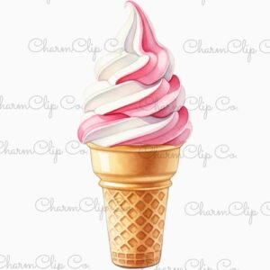 Soft serve Strawberry Swirl